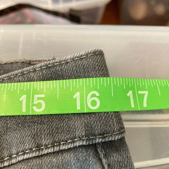 Talbots Jeans Womens Sz 10 Gray Simply Flattering 5 Pocket Cotton Stretch Taper - Picture 7 of 10